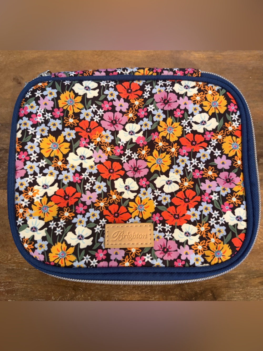 Brighton Painted Poppies Travel Jewelry Case